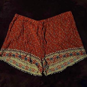 Red Pattern Sleep Shorts!